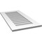 Ekena Millwork Vertical Surface Mount PVC Gable Vent: Non-Functional, w/ 3-1/2"W x 1"P Standard Frame, 18"W x 36"H GVPVE18X3601SN - alternate 2